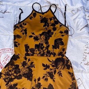 Cute yellow & black dress